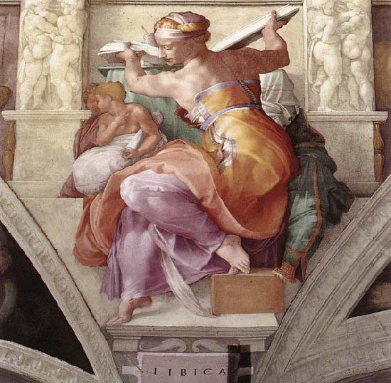 Michelangelo Buonarroti The Libyan Sibyl Sweden oil painting art